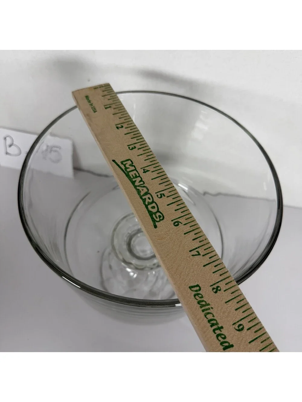 Clear Glass Pedestal Trifle Bowl Swirl Base Serving Dish Storage B-15